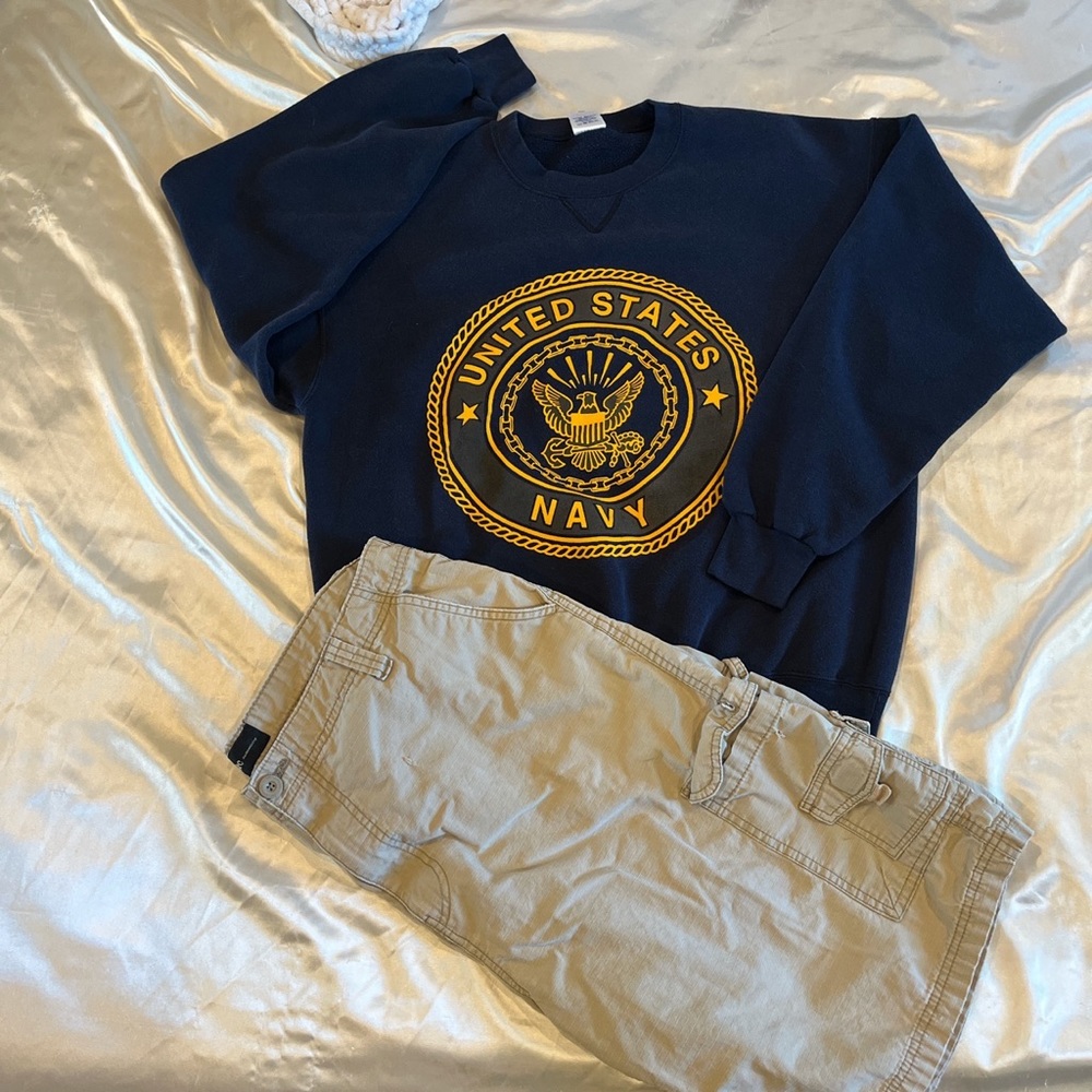 Navy crewneck